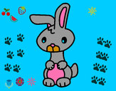 Desenho Art o coelho pintado por DULCEMARIA