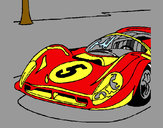 Desenho Automóvel número 5 pintado por lulucax