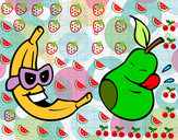 Desenho Frutas loucas pintado por netan