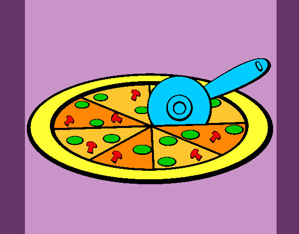 Desenho Pizza pintado por netan