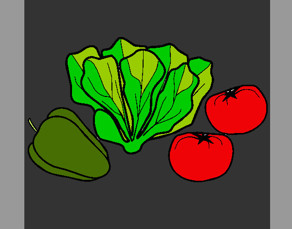 Desenho Verduras pintado por netan