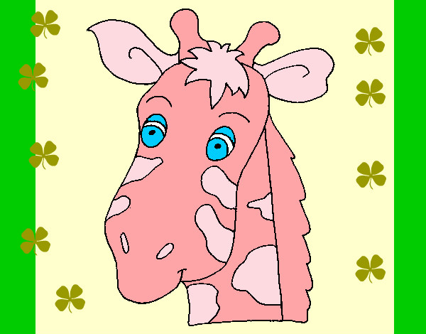 Desenho Cara de girafa pintado por aninha2