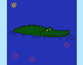 Desenho Crocodilo 2 pintado por missmirim