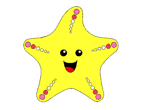 Desenho Estrela do mar pintado por yasmin01
