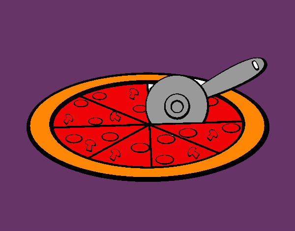 Desenho Pizza pintado por vinha0854