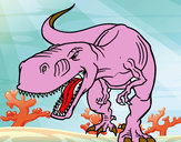 Desenho Tiranossaurus Rex aborrecido pintado por Anaemamae
