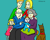 Desenho Família pintado por martasilva