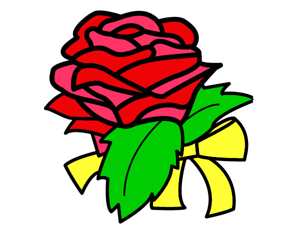 Desenho Rosa, flor pintado por melk