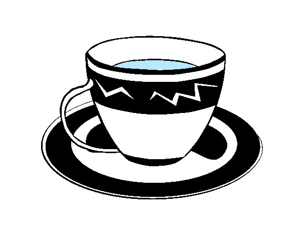 Desenho Taça de café pintado por Melanie