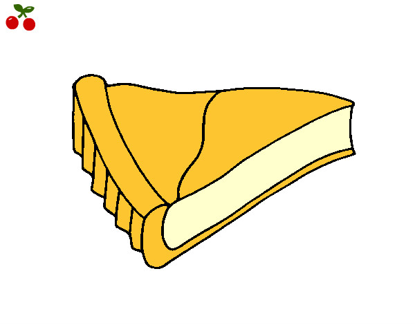 Desenho Tarte de queijo pintado por Melanie