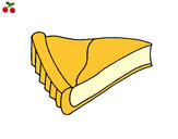 Desenho Tarte de queijo pintado por Melanie