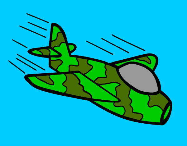 Desenho Avião da camuflagem pintado por gustavo137
