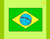 Desenho Brasil pintado por nercilia