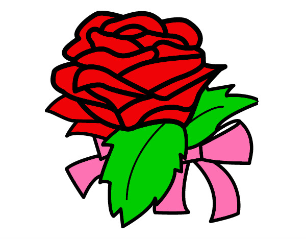 Desenho Rosa, flor pintado por kaylainecm