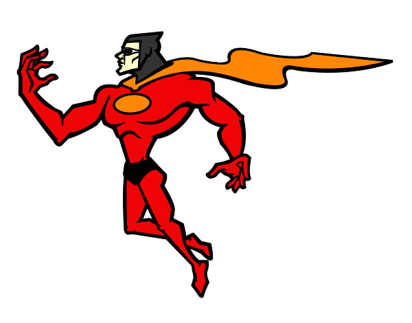 Desenho Super herói poderoso pintado por victor1077