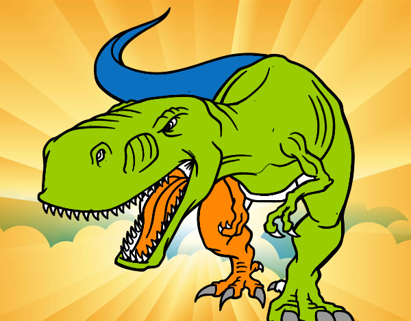 Desenho Tiranossaurus Rex aborrecido pintado por micaell 