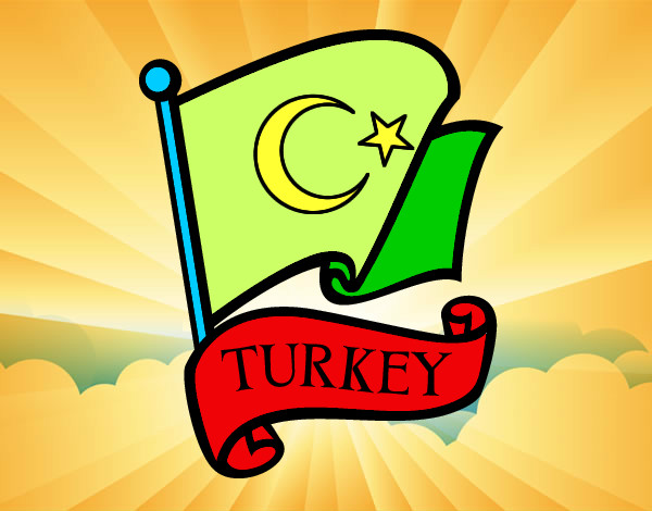 Desenho Bandeira da Turquia pintado por kino2406