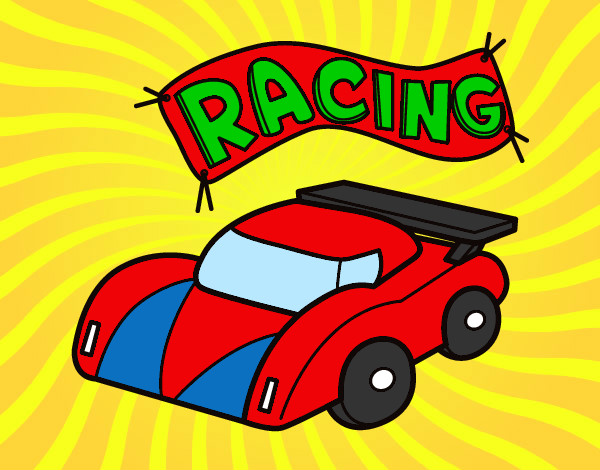 Desenho Carro de competição pintado por luizinho