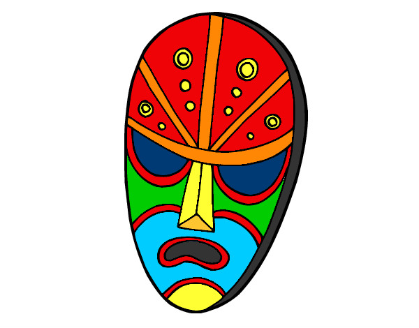 Desenho Máscara zangada pintado por valerio
