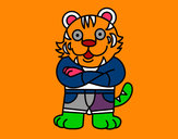 Desenho Tigre vestido pintado por luisfelipe