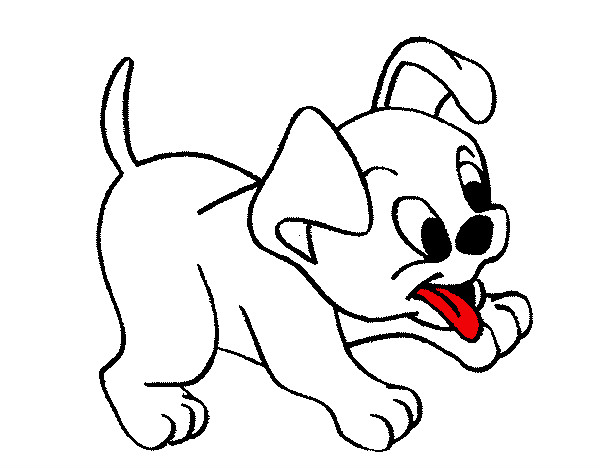 Desenho Cachorro pintado por fernandoga