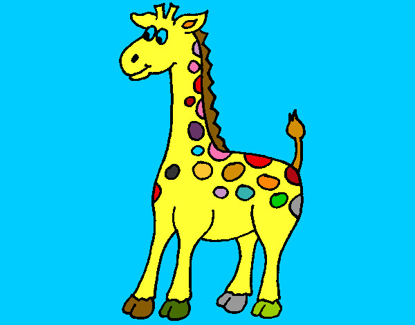 Desenho Girafa 4 pintado por Carol2008