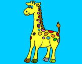 Desenho Girafa 4 pintado por Carol2008