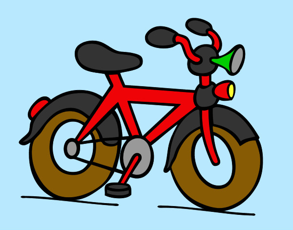 Desenho Bicicleta com buzina pintado por Leidiana