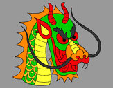 Desenho Cabeça de dragão pintado por Renan6