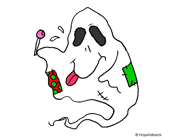 Desenho Fantasma guloso pintado por REXY