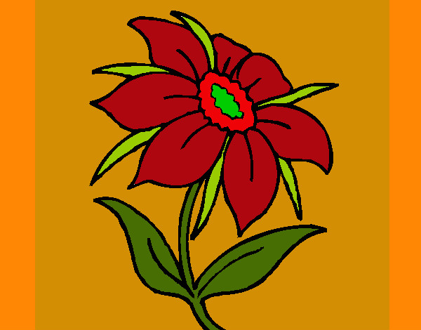 Desenho Flor silvestre pintado por flavinha