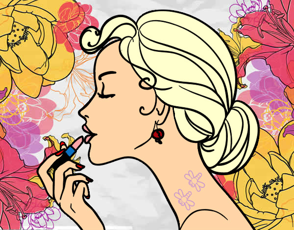 Desenho Maquiagem dos lábios pintado por Mara-Angel