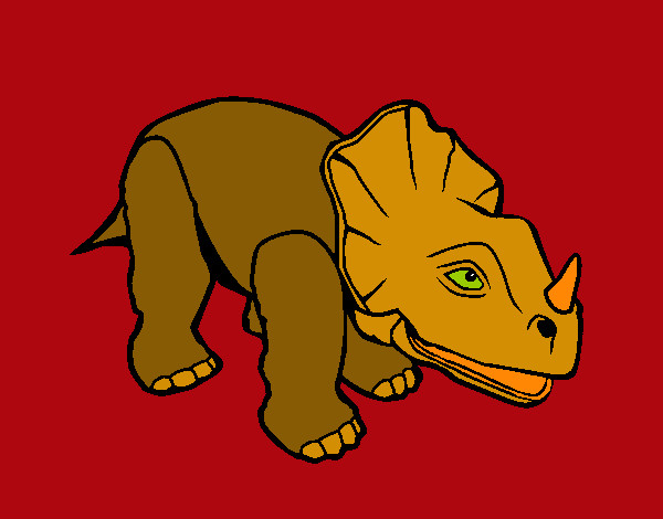 Desenho Triceratops II pintado por flavinha