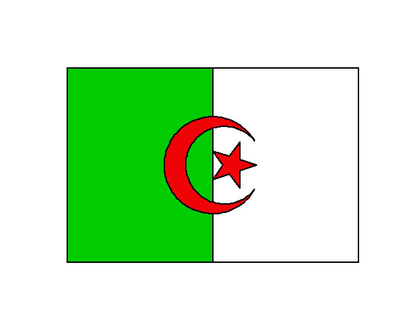 Desenho Argélia pintado por vito