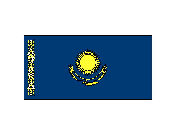 bandeira do cazaquistão