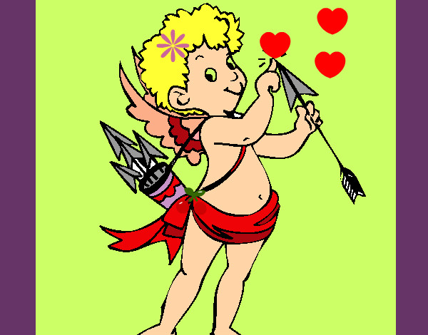 Desenho Cupido  pintado por Miudinha