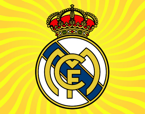 Desenho Emblema do Real Madrid C.F. pintado por MayAlmeida