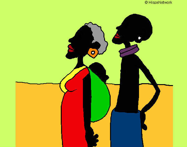 Desenho de Família da Zambia para Colorir - Colorir.com