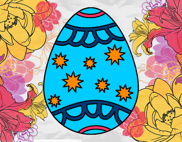 ovo de páscoa decorado