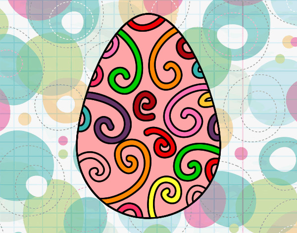 ovo decorado de páscoa