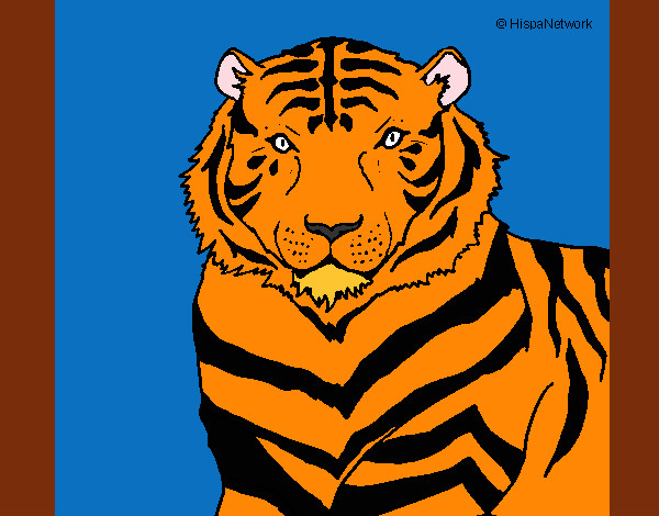 Desenho Tigre pintado por SrtMalik