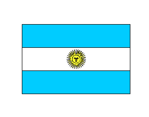 Desenho Argentina pintado por vito