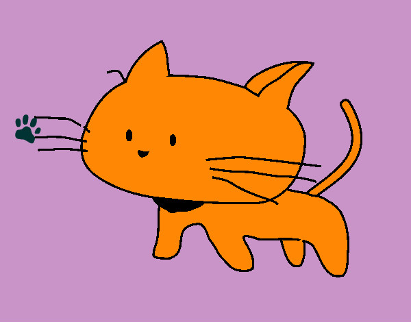 Desenho Cria de gato pintado por Julia_Otsu