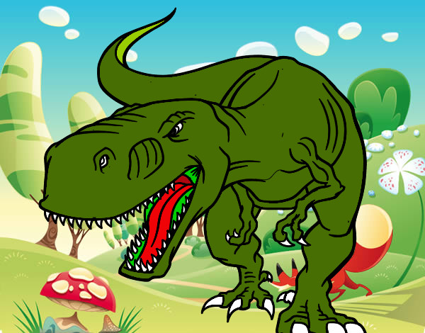 Desenho de Dinossauros de terra pintado e colorido por Usuário não  registrado o dia 25 de Fevereiro do 2011