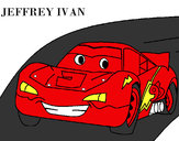 Desenho Lightning McQueen pintado por lucasa