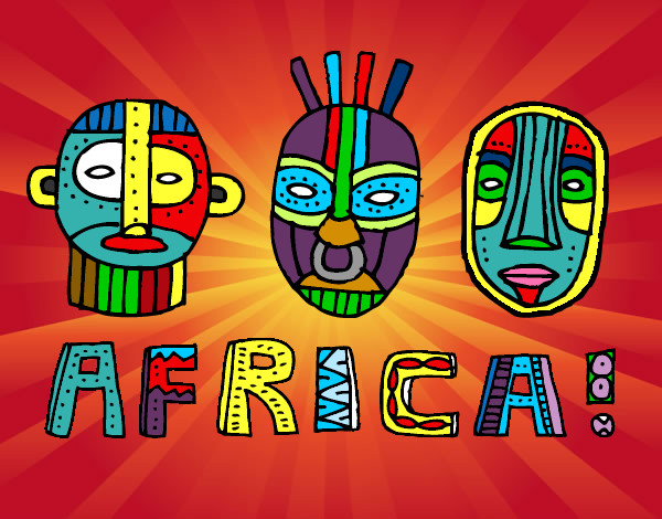 Desenho Tribos da África pintado por Aiacom