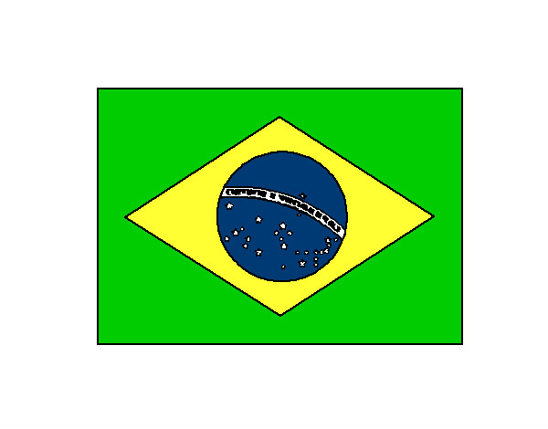 Desenho Brasil pintado por wesclei