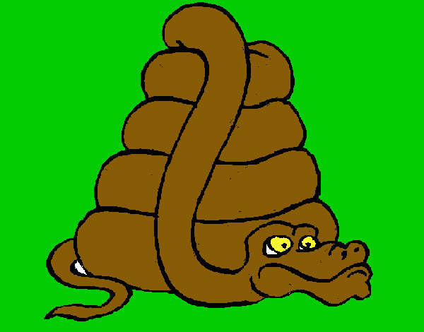 Desenho Serpente grande pintado por wesclei