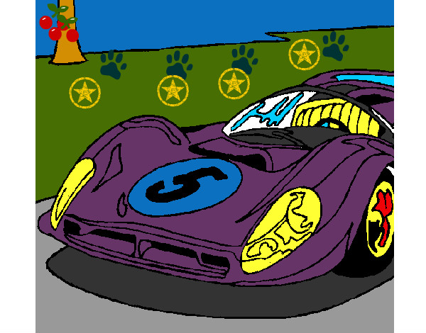 Desenho Automóvel número 5 pintado por martns
