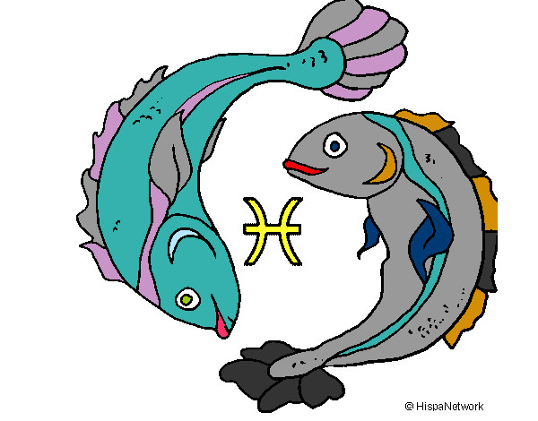 Desenho Pisces pintado por Analuizaor